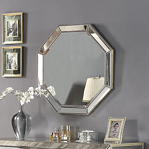 Wall Mirror Octagon Silver