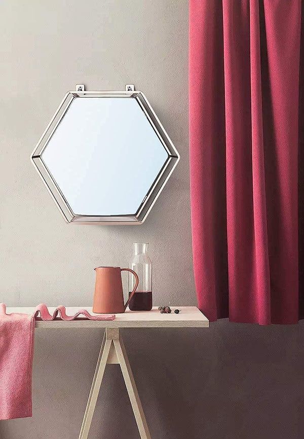 Hexagon Hanging Wall Mirror