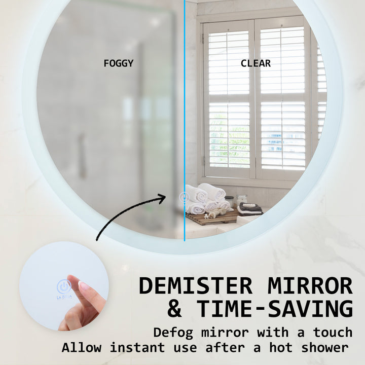 2 Set LED Wall Mirror 