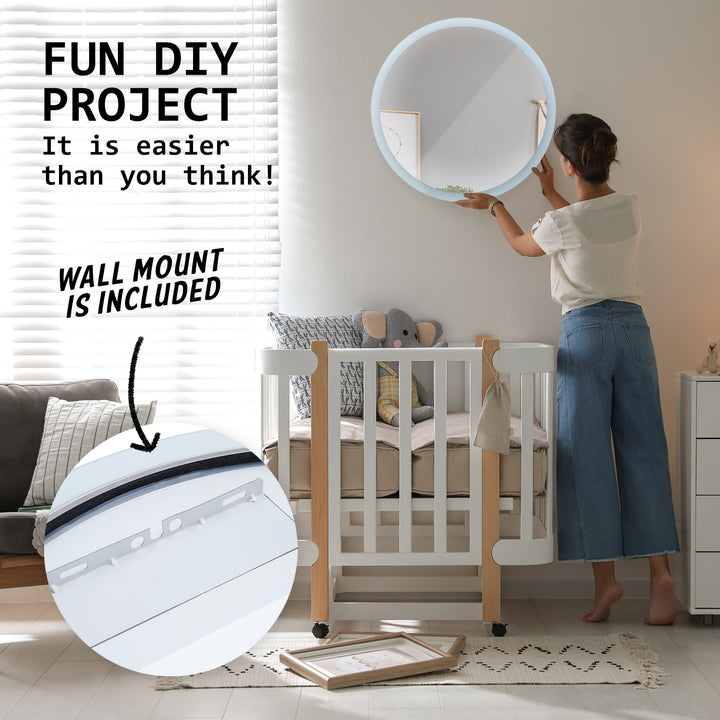 2 Set LED Wall Mirror 