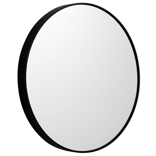 Round Metal Mirror 100cm - Black