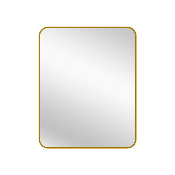 Gold Metal Rectangle Mirror - 80cm x 100cm