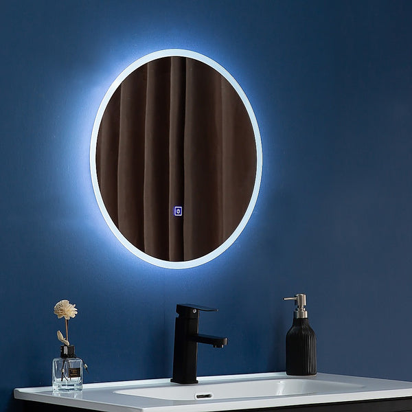 50cm LED Wall Mirror Bathroom Mirrors Light Decor Round