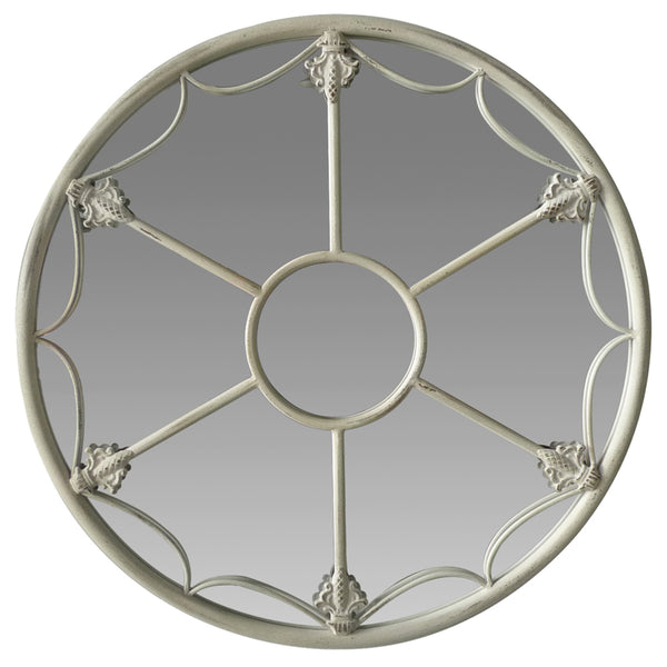Martinique Fleur Round Wall Mirror 60cm